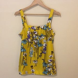 J Crew Collection Campo Di Fiori Silk Blouse